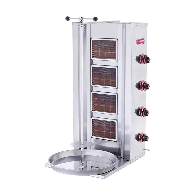 SilverInox 2166 Döner Ocağı, 4 Radyanlı, Doğalgazlı