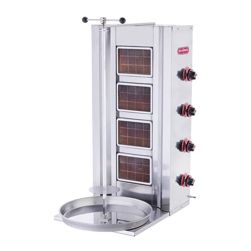 SilverInox 2162 Döner Ocağı, 4 Radyanlı, LPG'li