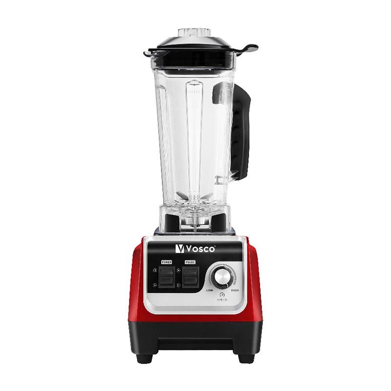 Vosco HS-206 Manuel Buz Kırıcı Bar Blender, 2 L, 2000 W, Kırmızı