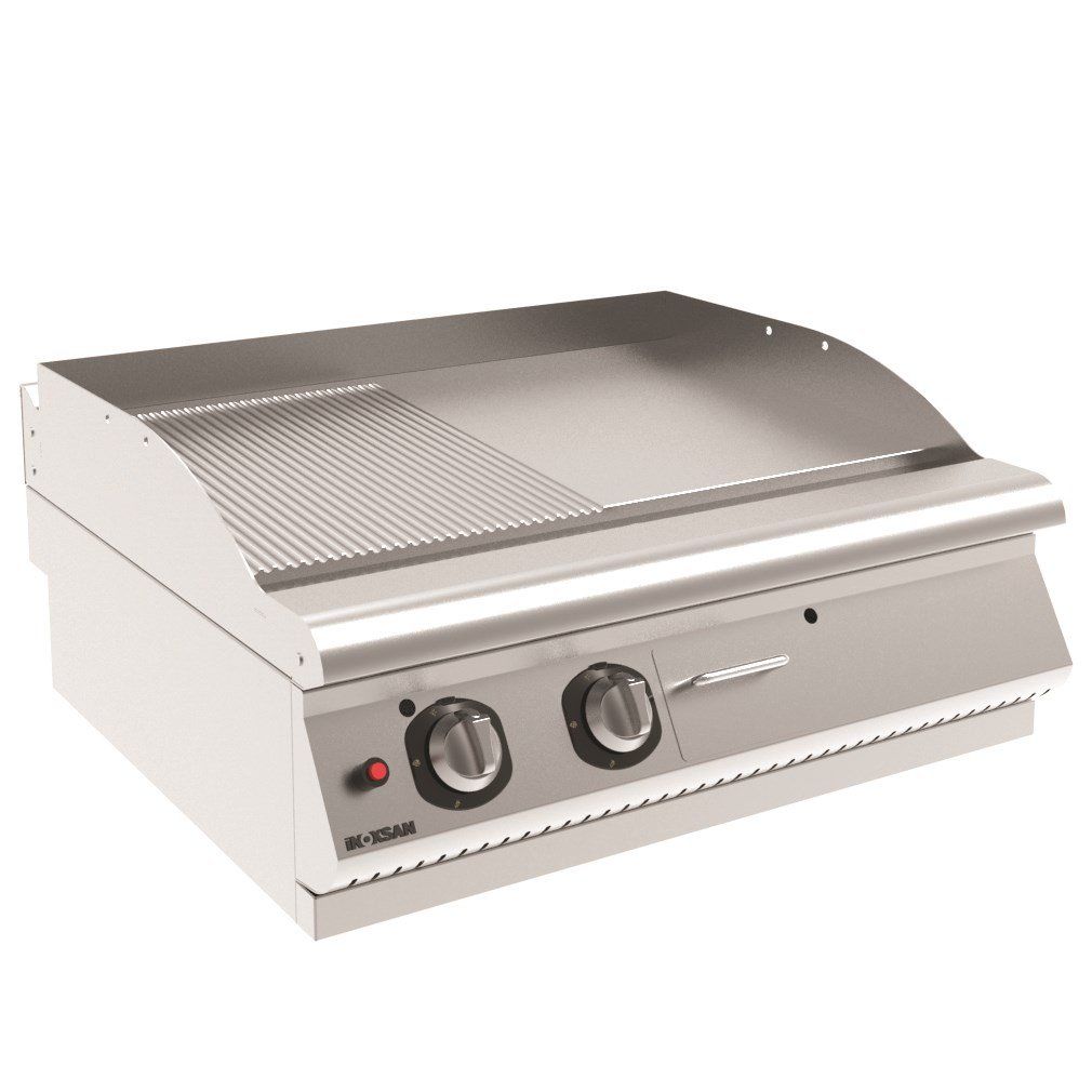 İnoksan 7IG22S - Grill Plate Set Üstü Yarı Oluklu Izgara