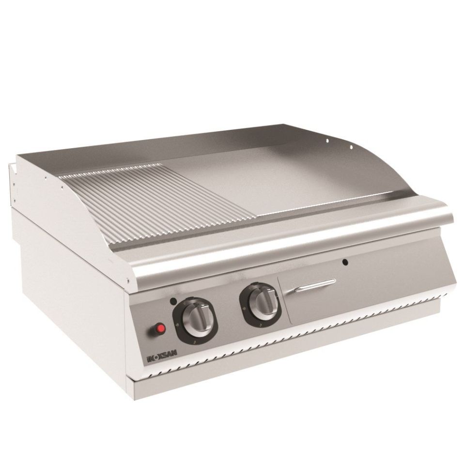 İnoksan 7IG22S - Grill Plate Set Üstü Yarı Oluklu Izgara