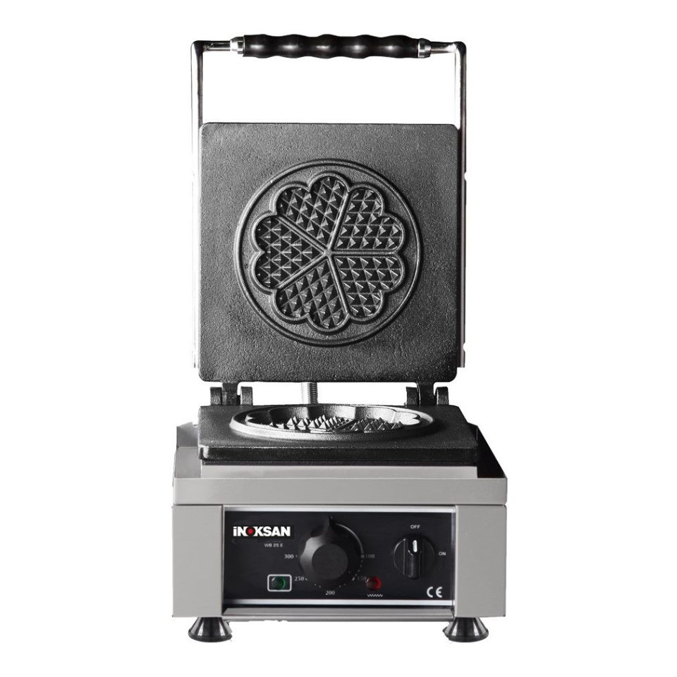 İnoksan SG0071 - Waffle Makinesi Yonca Model Tekli - Sabit Pleyt
