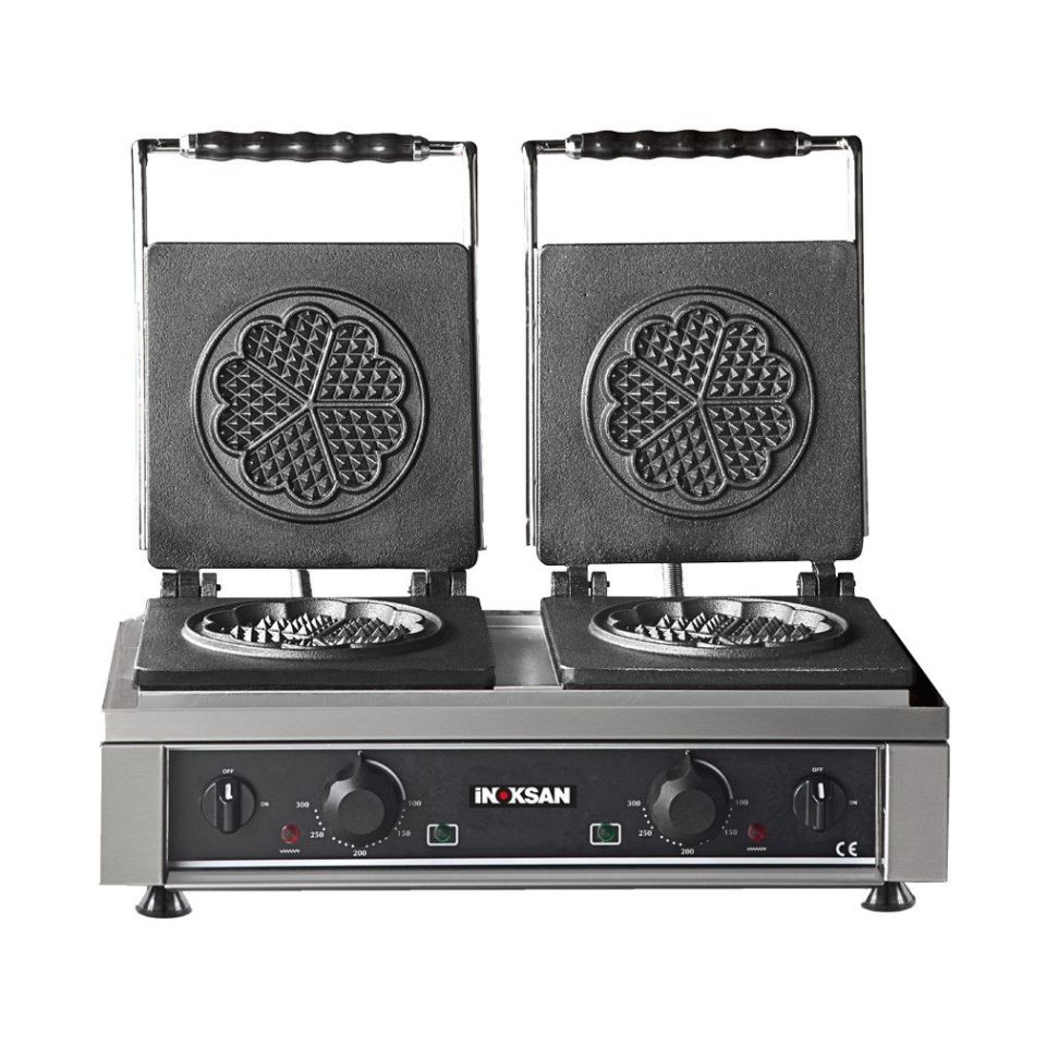 İnoksan SG0070 - Waffle Makinesi Yonca Model Çiftli-Sabit Pleyt