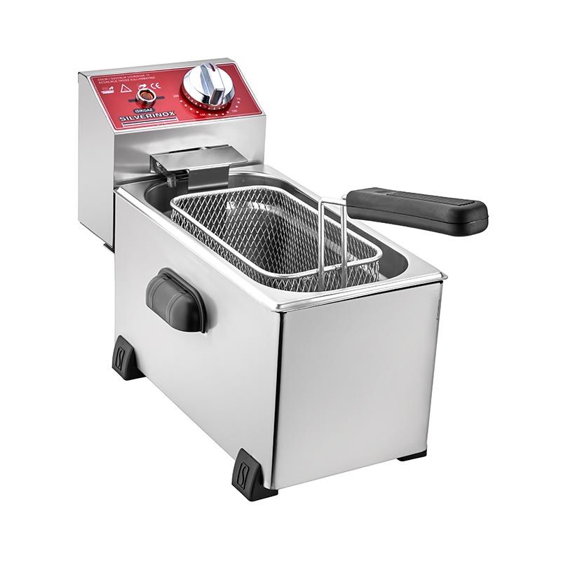SilverInox 2140 Fritöz, 3 L, Elektrikli