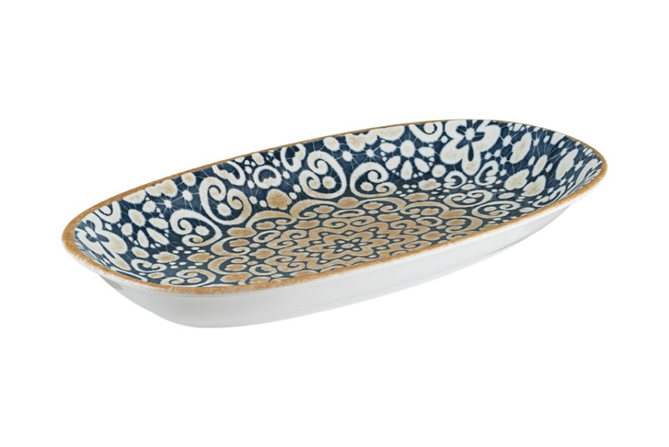 Alhambra Gourmet Oval Kayık Tabak 15*8.5 cm - ALHGRM15OKY