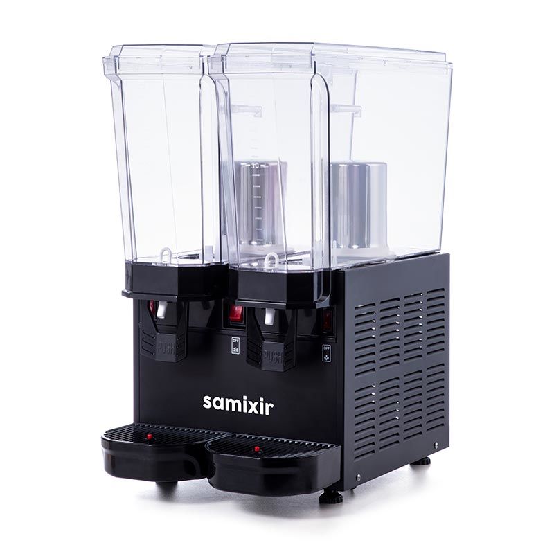 Samixir 40.SMB Klasik Twin Soğuk İçecek Dispenseri, 20+20 L, Fıskiyeli ve Karıştırıcılı