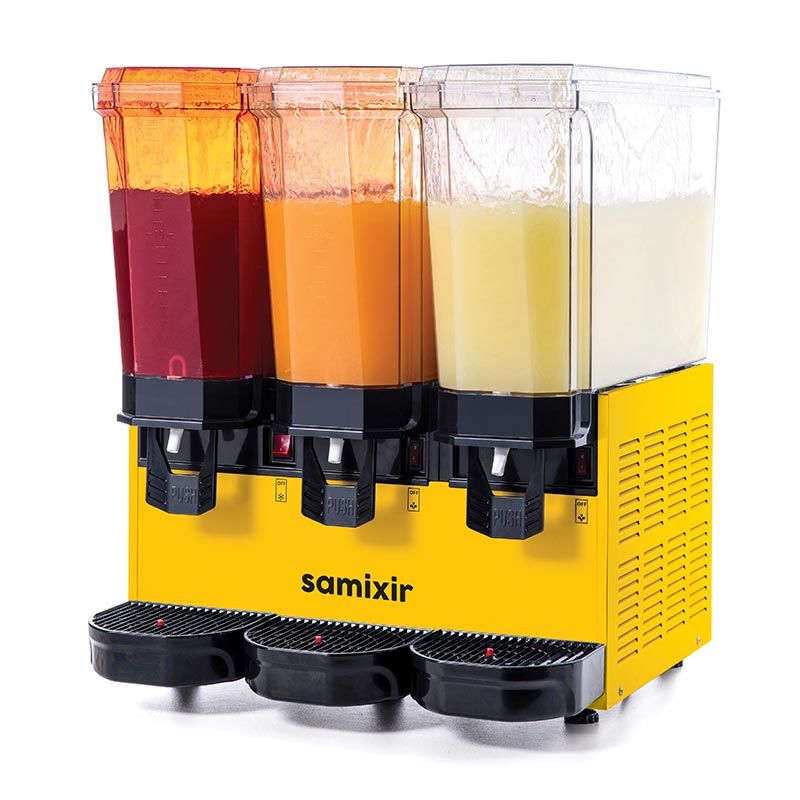 Samixir 60.SSSY Triple Klasik Fıskiyeli Soğuk İçecek Dispenseri, 20+20+20 L