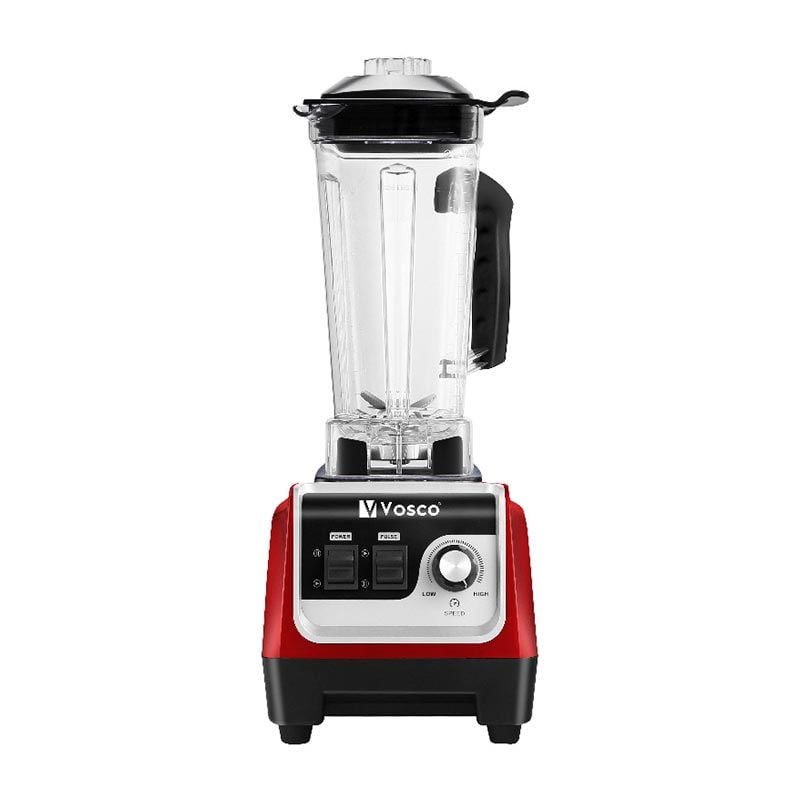 Vosco HS-206 Manuel Buz Kırıcı Bar Blender, 2 L, 2000 W, Kırmızı