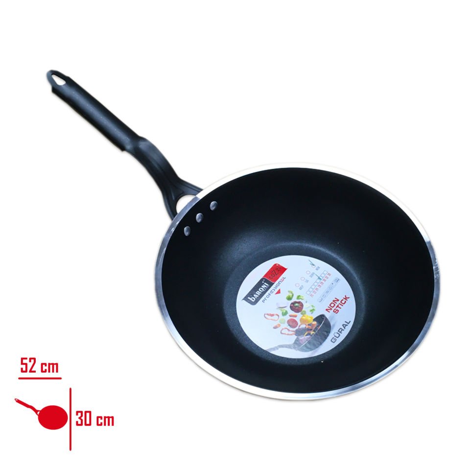 Baroni Wok Tava 30 Cm